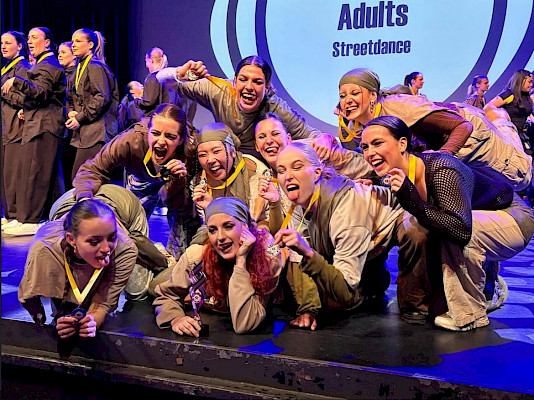 High Heels dance group of the Huzlers Collective European champions!